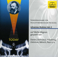 WELTE -MIGNON MYSTERY 2: BRAHMS VARIOUS CD