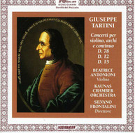 TARTINI FRONTALINI KAUNAS CHAMBER ORCHESTRA - VIOLIN CONCERTOS CD