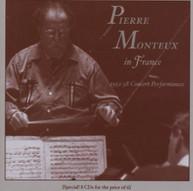 PIERRE MONTEUX - IN FRANCE 1952-1958 CONCERTS CD
