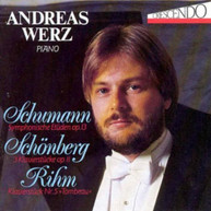 SCHUMANN SCHOENBERG WERZ - SYMPHONIC ETUDES 3 PIANO PIECES CD