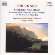 BRUCKNER /  ROYAL SCOTTISH NAT'L ORCH / TINTNER - SYMPHONY 1 (1866) CD