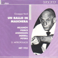 VERDI MITROPOLOUS - UN BALLO IN MASCHERA: MIALNOV CD
