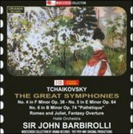 TCHAIKOVSKY HALLE ORCHESTRA BARBIROLLI - GREAT SYMPHONIES CD