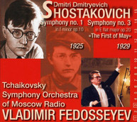 SHOSTAKOVICH TCHAIKOVSKY SYM ORCH FEDOSEYEV - SYM 1 & 3 THE FIRST CD