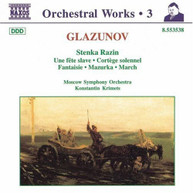 GLAZUNOV KRIMETS MOSCOW SYM ORCHESTRA - ORCHESTRAL WORKS 3 CD