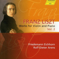 LISZT EICHHORN ARENS STICKERT - WORKS FOR VIOLIN & PIANO 2 CD