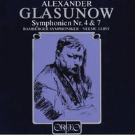 GLAZUNOV JARVI BAMBERG SYMPHONY ORCHESTRA - SYMPHONIES 4 & 7 CD