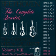 BEETHOVEN ORFORD STRING QUARTET - COMPLETE QUARTETS 8 CD