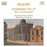 HAYDN /  DRAHOS / NICOLAUS ESTERHAZY SINFONIA - SYMPHONIES 72, 93 & 95 CD