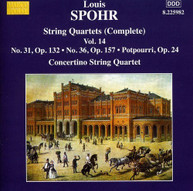SPOHR MOSCOW PHILHARMONIC CONCERTINO QUARTET - STRING QUARTETS 14 CD