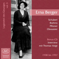 SCHUBERT BRAHMS SCHUMANN ERNA - LIEDER & ARIAS 3 CD