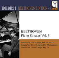 BEETHOVEN BIRET - IDIL BIRET BEETHOVEN EDITION 5: PIANO SONATAS 3 CD