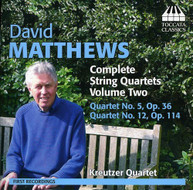 MATTHEWS KREUTZER QUARTET - COMPLETE STRING QUARTETS 2 CD