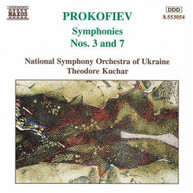 PROKOFIEV /  KUCHAR / NAT'L SYM ORCH OF UKRAINE - SYMPHONIES 3 & 7 CD