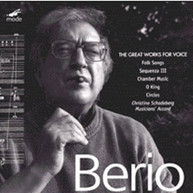 BERIO - GREAT WORKS FOR VOICE 1 CD
