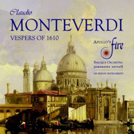 MONTEVERDI APOLLO'S FIRE SORRELL - VESPERS OF 1610 CD