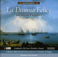 PAISIELLO LOMBARDI DE LISO DORDOLO ZANASI - LA DAUNIA FELICE CD