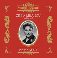 ZINKA MILANOV - ZINKA MILANOV IN RECITAL: PRIMA VOCE CD
