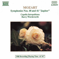 MOZART /  WORDSWORTH - SYMPHONIES 40 & 41 CD