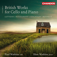 LEIGHTON PAUL WATKINS - BRITISH WORKS FOR CELLO & PIANO 4 CD