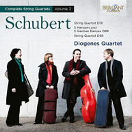 SCHUBERT DIOGENES QRT - COMP STR QRTS VOL. 3 CD