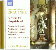 GRAUPNER /  AKUTAGAWA - PARTITAS FOR HARPSICHORD CD