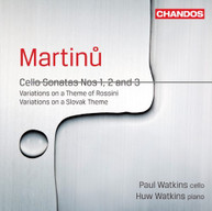 MARTINU WATKINS WATKINS - CELLO SONATAS 1 2 & 3 CD