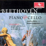 BEETHOVEN J HODGKINSON MILLER - SONATAS FOR PIANO & CELLO 1 CD