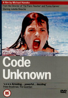 CODE UNKNOWN (UK) DVD