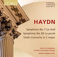 HAYDN HANDEL & HAYDN SOCIETY CHRISTOPHERS - SYMPHONIES 7 & 83 CD