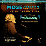 MOSE ALLISON - AMERICAN LEGEND - LIVE IN CALIFORNIA CD