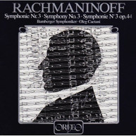 RACHMANINOV BAMBERG SYMPHONY ORCHESTRA CAETANI - SYMPHONY NO 3 CD