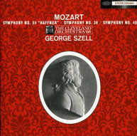 MOZART GEORGE SZELL - SYMPHONIES NOS 35 39 & 40 CD