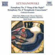SZYMANOWSKI /  STRYJA / POLISH STATE PHILHARMONIC - SYMPHONY 3 & 4 CD