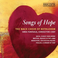 BACH BRITTEN BERNSTEIN PAULUS FUNFGELD - SONGS OF HOPE CD