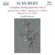 SCHUBERT /  KODALY QUARTET - COMPLETE STRING QUARTETS 5 CD