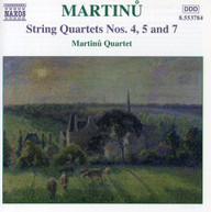 MARTINU MARTINU QUARTET - STRING QUARTETS 3 CD