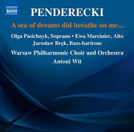 PENDERECKI PASIECZNIK WARSAW PHILHARMONIC ORCH - A SEA OF DREAMS DID CD