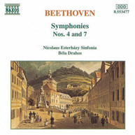 BEETHOVEN /  DRAHOS / NICOLAUS ESTERHAZY SINFONIA - SYMPHONIES 4 & 7 CD