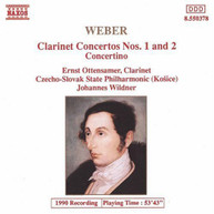 WEBER /  WILDNER / CSSR STATE PHILHARMONIC - CLARINET CONCERTI 1 & 2 / CD