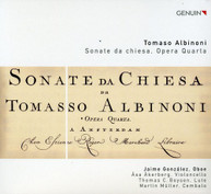 ALBINONI GONZALEZ AKERBERG BOYSEN MUELLER - SONATE DA CHIESA CD
