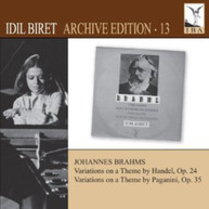 BRAHMS BIRET - VARIATIONS & FUGUE ON A THEME BY HANDEL OP 24 CD