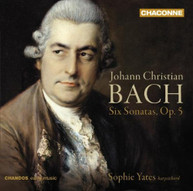 J.C. BACH YATES - SIX SONATAS OP 5 CD