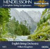 MENDELSSOHN ENGLISH STRING ORCH BOUGHTON - SYMPHONIES 9,11,12 CD