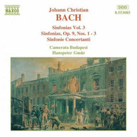 BACH /  GMUR / CAMERATA BUDAPEST - SINFONIAS 3 CD