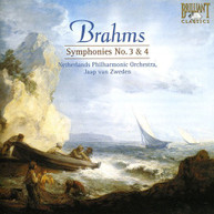 BRAHMS NEDERLANDS PHILHARMONIC ORCH ZWEDEN - SYMPHONIES 3 & 4 CD