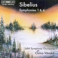 SIBELIUS VANSKA LAHTI SO - SYMPHONY #1,4 CD