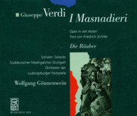 VERDI - I MASNADIERI DIE RAUBER (OPERA) CD