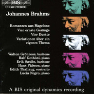 BRAHMS SAEDEN THALLAUG PALSSON NEGRO - SONGS FROM MAGELONE CD