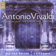 VIVALDI CORDARIA - 12 SONATAS FOR VIOLIN & CONTINUO OP 2 CD